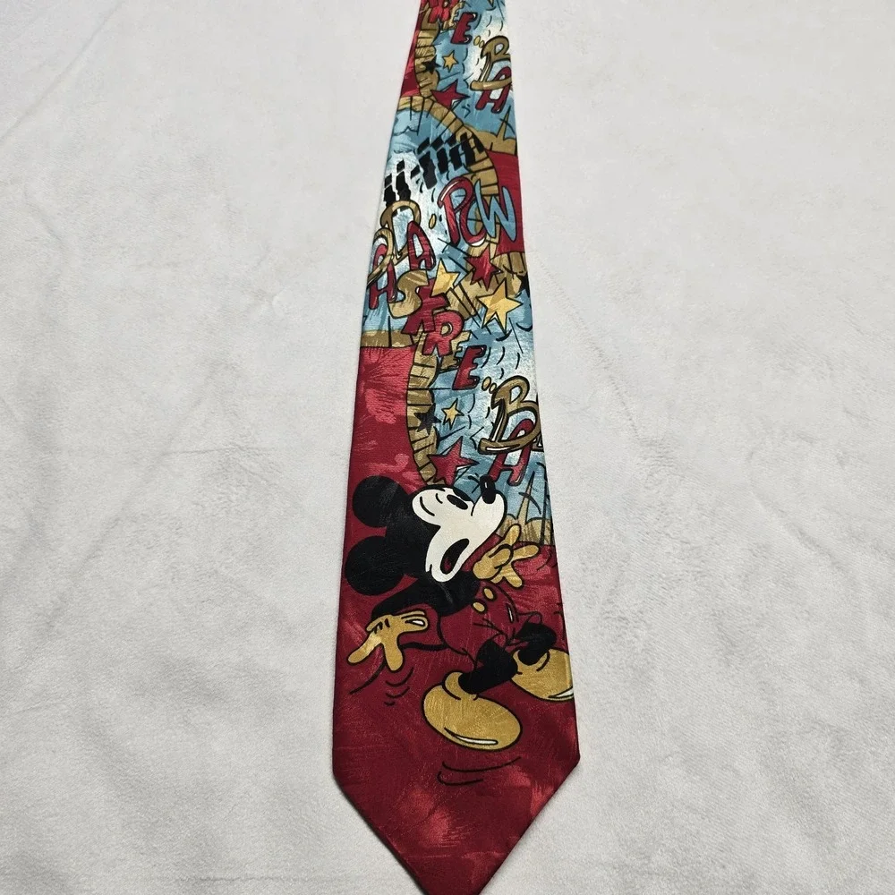 Mickey Unlimited Mickey Mouse Comic‎ Style Tie 59x3.5 Vintage